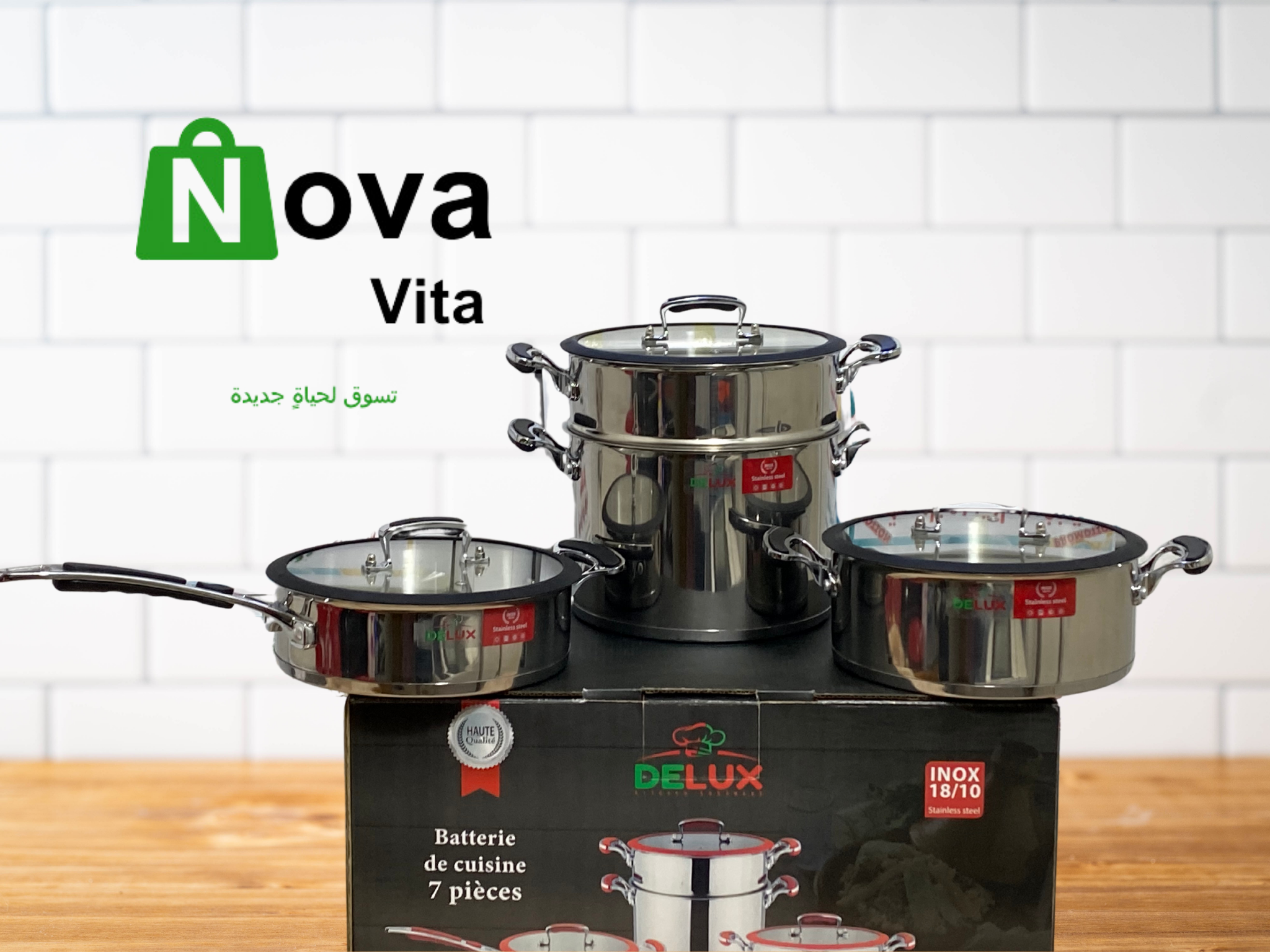 Batterie de cuisine DELUX 7 piecec